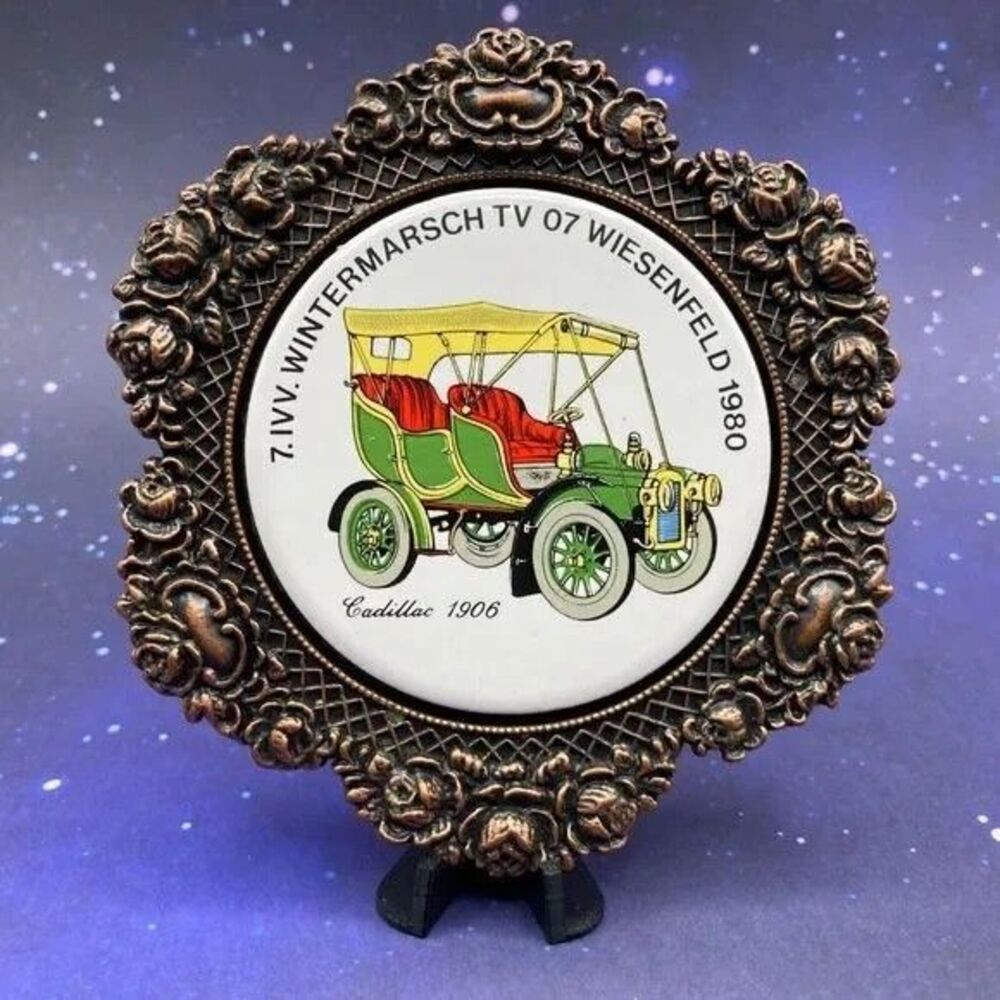 WIESENFELD WINTERMARSCH TV 07 1980 - Cadillac 1906 - Coaster ~RARE ~ Copper Tone